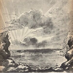 SUNRISE / THE SEA Giovanni Gian Lorenzo Bernini Fine Art Print Antique Vintage